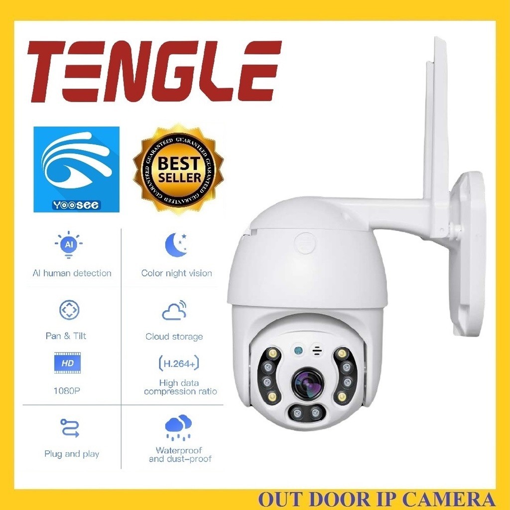 ภาพสีชัด 🔥Yoosee🔥TENGLE T113 SUPER HD 1296P 3.0MegaPixel WiFi iP Camera กล้องวงจรปิด กล้องสปีดโดม