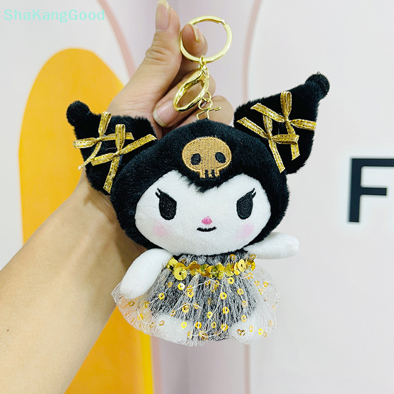 Skth Creative Kawaii Kuromi Keychian การ์ตูนน่ารักอะนิเมะตุ๊กตา Keychian จี้แฟชั่นประณีตกระเป๋าเป้สะพายหลังอุปกรณ์ตกแต่งของขวัญ SKK