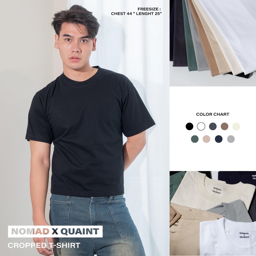 เสื้อยืด Nomad x Quaint ครอป ผู้ชาย