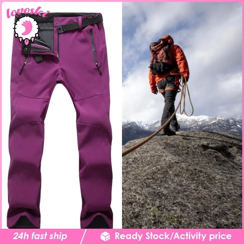กางเกงสกีสตรี Lovoski ขนแกะ Cargo Softshell thumbnail 9