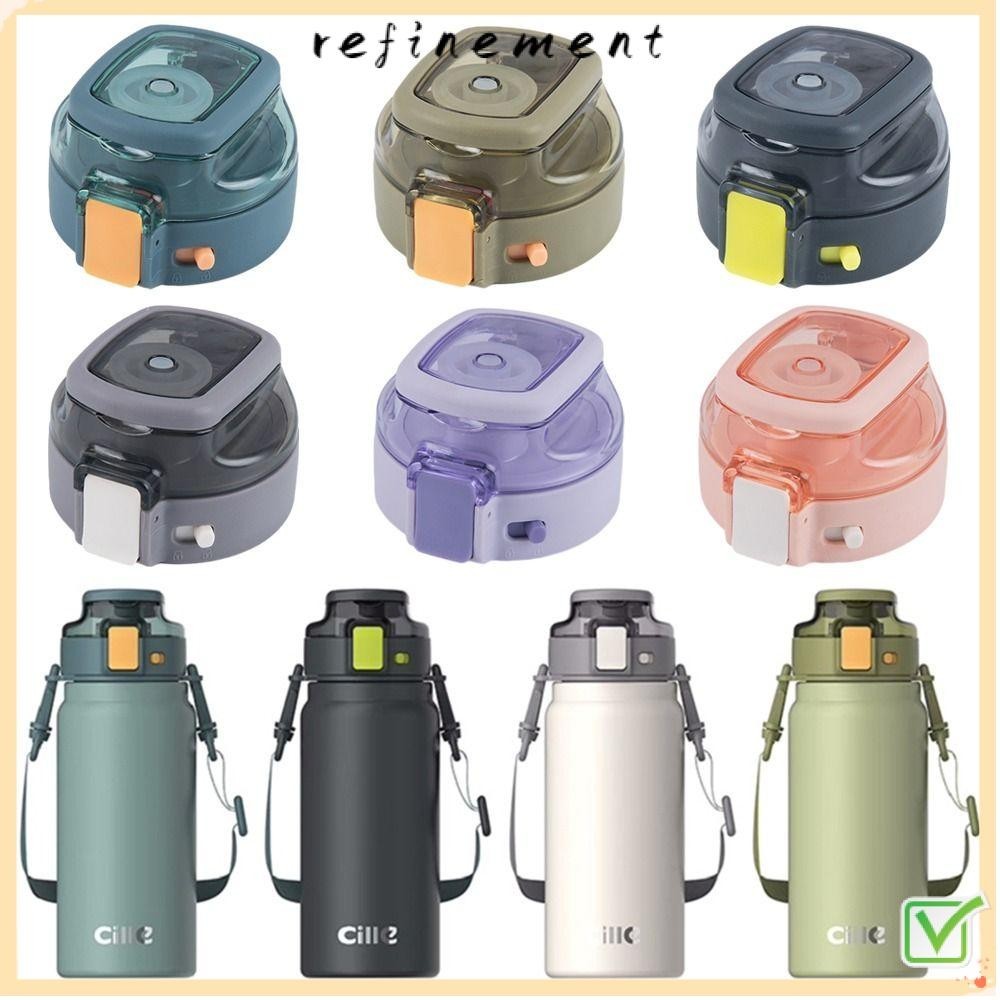 Refinement ฝาครอบขวดน้ําพลาสติก กันหก XB-21133 600 700 900 มล. สําหรับ Cille 600 700 900 มล. 1 ชิ้น