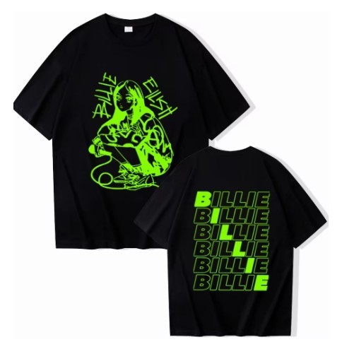 2024 Tour Billie Hit Me Hard and Soft T-shirt Man Women Hara Casual and simple men##03