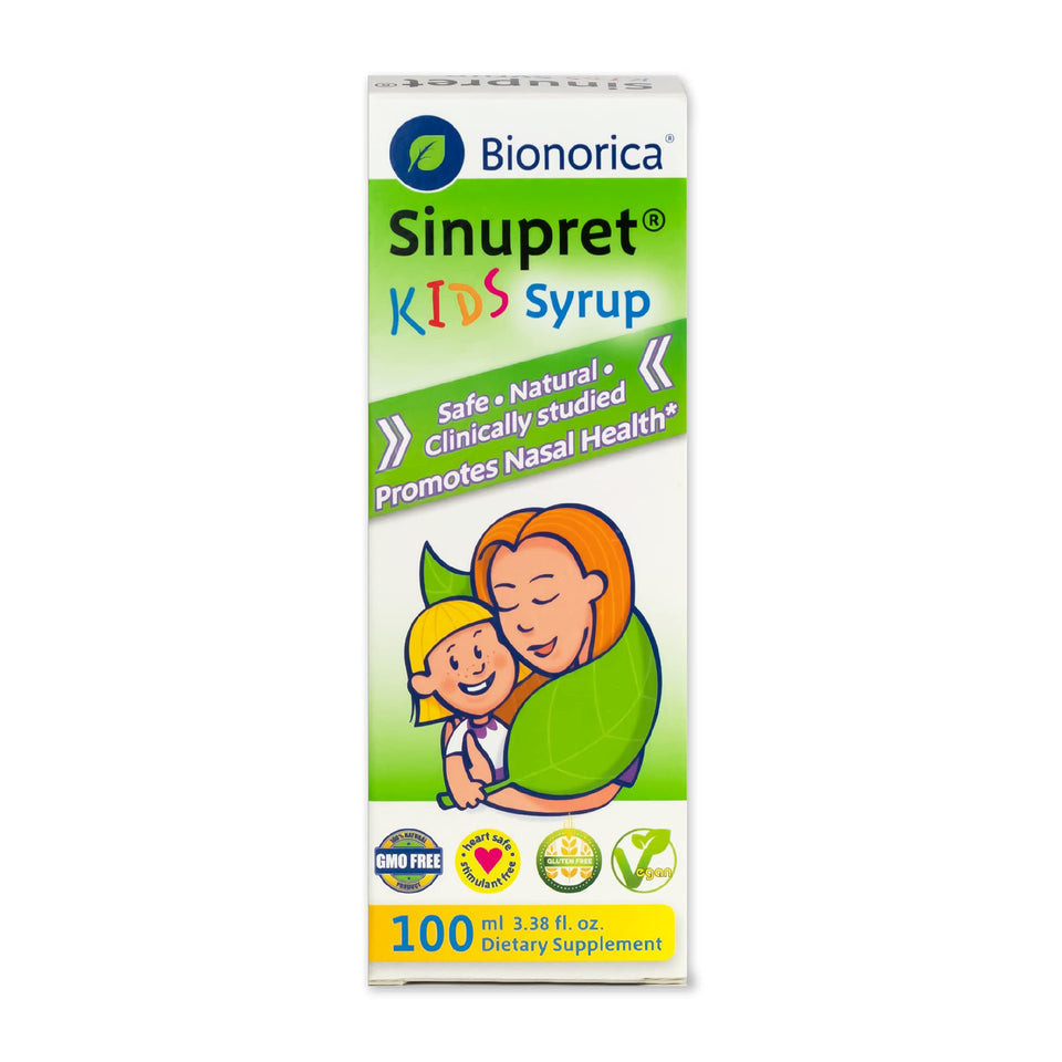 [ผลิตในเยอรมนี] Bionorica Sinupret Kids Syrup, Sinus Respiratory & Immune Support, 3.38-Ounce