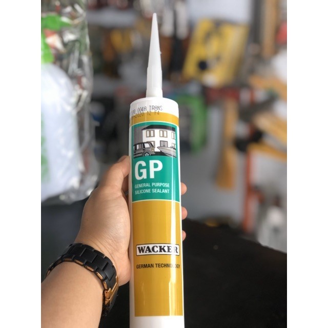 กันรั่ว ซิลิโคน GP Wacker Silicone อุดรอยรั่ว น้ำซึม รอยแตกร้าวระหว่างหลังคา กันสาด และอื่นๆ