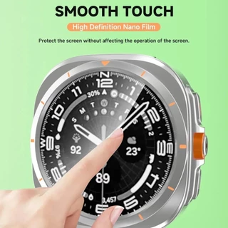 เปลี่ยนเคส Ultra สําหรับ Samsung Galaxy Watch 7 6 40 มม.44 มม.อัพเกรด Galaxy Watch Ultra 47 มม.กระจกนิรภัยป้องกันหน้าจอ