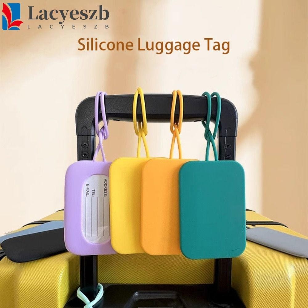 Lacyeszb ซิลิโคนแท็กกระเป๋าเดินทาง,ชื่อแท็กกระเป๋าเดินทาง Boarding Pass เครื่องบินแท็กกระเป๋าเดินทาง, Fasion ที่อยู่ป้าย Baggage ชื่อแท็กเครื่องบินกระเป๋า Boarding Pass Tag Travel