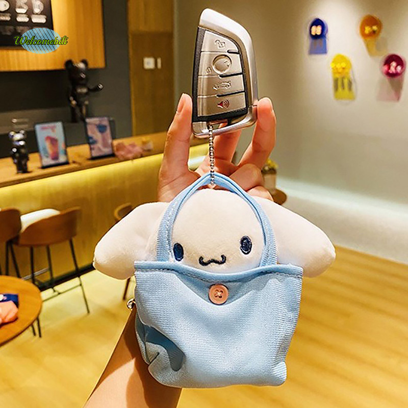 [ยินดีต้อนรับ] การ์ตูนตุ๊กตาอะนิเมะรูปพวงกุญแจน่ารัก น่ารัก ตลกกระเป๋าตุ๊กตา พวงกุญแจ จี้แฟชั่นกระเป๋าเป้สะพายหลังตกแต่งเด็กของขวัญใ