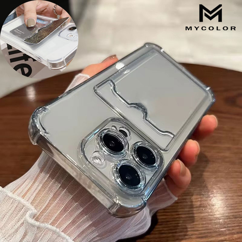 2in1 เคสกันกระแทกเคสใส่บัตร เคสซิลิโคนใส Realme real me 12 12X 11 10 9 9i 8 8i 5 5s 5i 6i V25 Pro+ Plus 5G 4G 2026 ราคา ถูกที่สุด ดีลบีเคเค แกลเลอรีภาพที่ 7