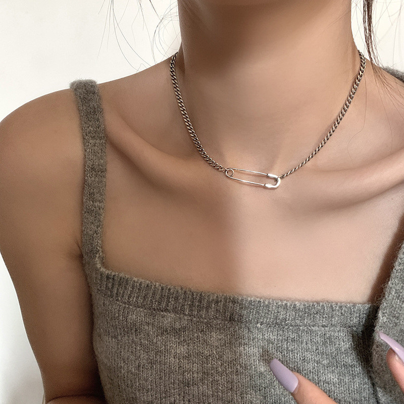 สร้อยคอหมุดนิรภัย, สร้อยคอสําหรับผู้หญิง, จี้เครื่องประดับสร้อยคอหมุดนิรภัย, เครื่องประดับชั้นดี, ของขวัญประณีต