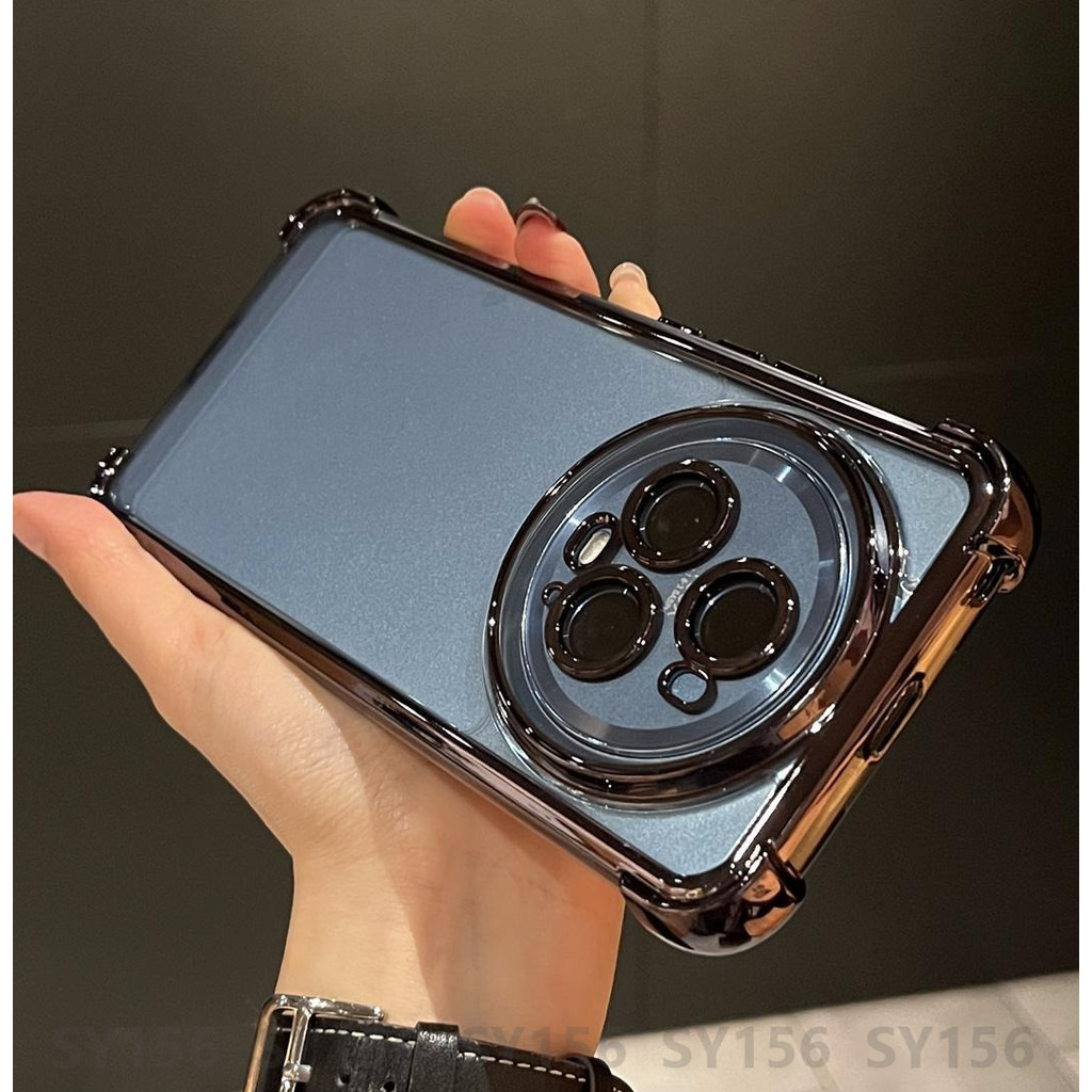 เคส Honor Magic 6 5 Pro 5G Magic6Pro Magic6 Pro Case พร้อม Carema Protector Clear Luxury Aesthetic กันกระแทกหนา Air Cushion Anti-Fall
