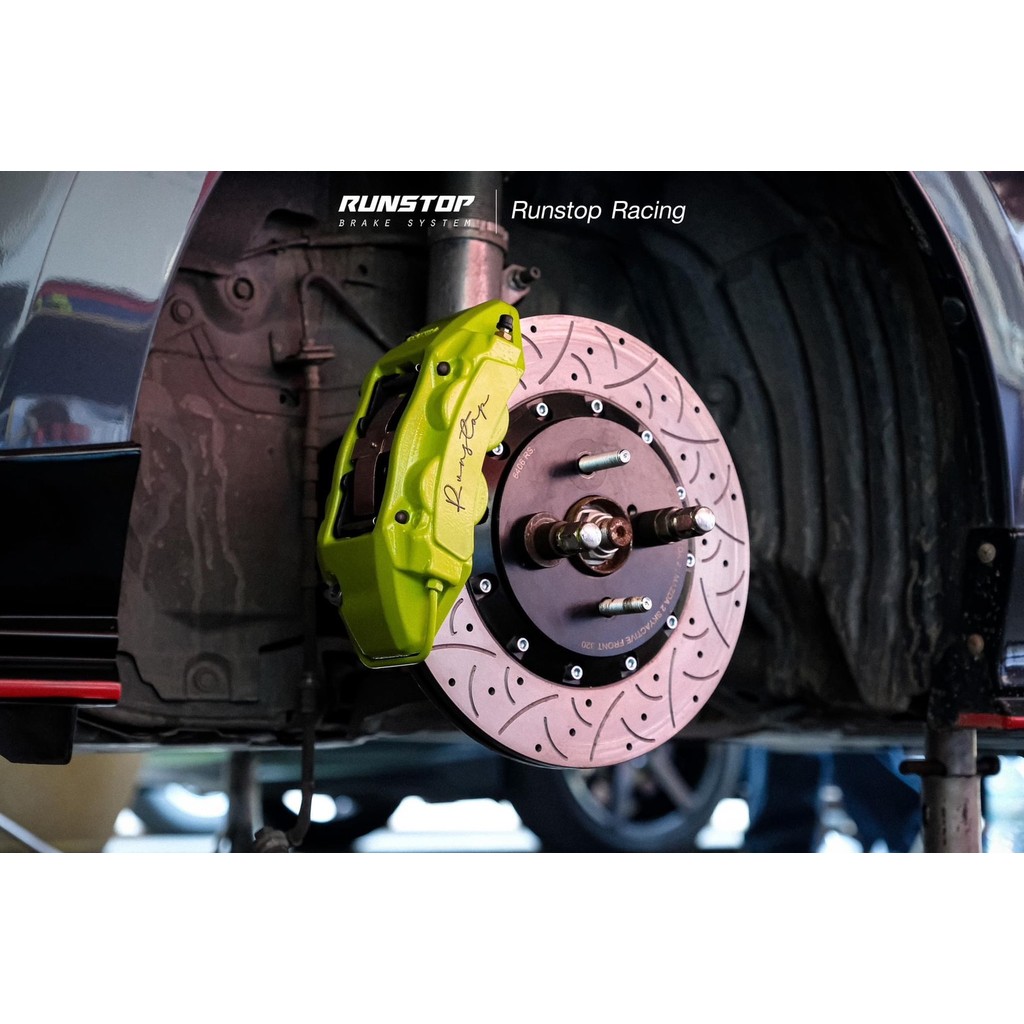 runstop ชุด caliper RS2 4Pot พร้อมจานขยาย ตรงรุ่น ตรงรุ่น Ford Ranger wiltrak T6 จานขนาด 355mm. ล้อข