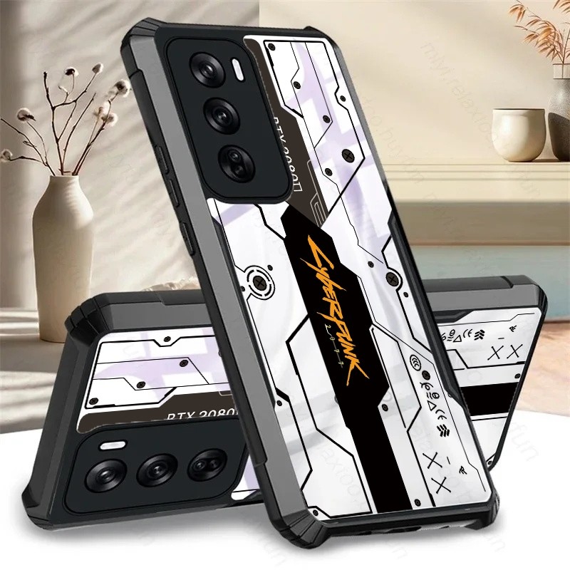 โปร่งใสเคสโทรศัพท์สําหรับ Oppo Reno 12fs 11f 10 9 8t 8z 7z 7se 6z 5 4 3 2z 4g/5g Pro Plus Shock Fall