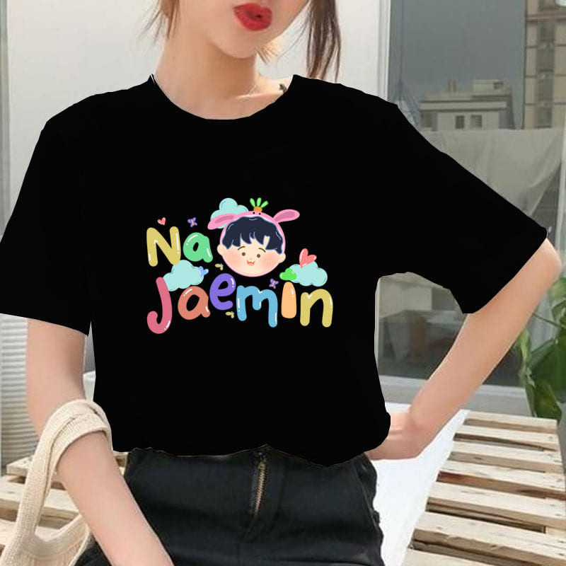NCT Dream 127 Jumbo Short Sleeve Black Womens T-Shirt Top