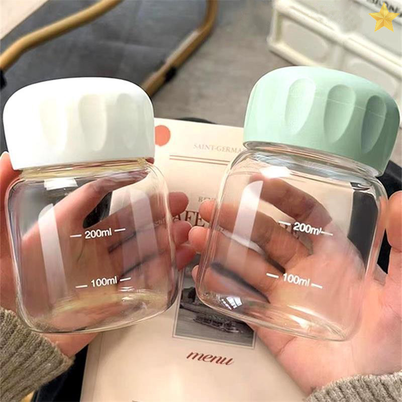 ขวดน้ําขนาดเล็กแบบพกพา น่ารักมินิมอล ใส่นม 200 ml ใส่กาแฟ Portable cup