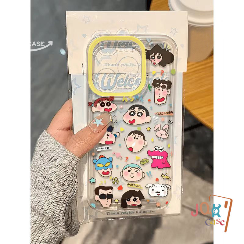 การ์ตูนดูเดิลน่ารัก เคส ชินจัง เคสRedmi 9 A1 12 9C 10C 12C 13C 10A NFC 10 9A Note 9 12 13 8 11 10 Pro 11s 10s POCO M3