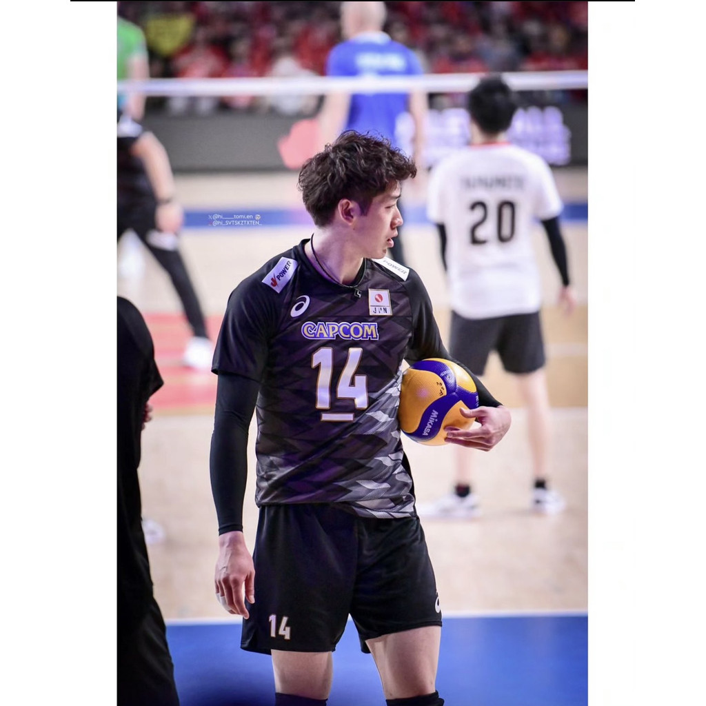 ใหม่วอลเลย์บอลย์ญี่ปุ่นชายวอลเลย์บอล2024แห่งชาติลีกวอลเลย์บอลเครื่องแบบแขนสั้นแห้งเร็ว