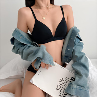 เสื้อชัั้นในไร้โครง บราแฟชั่น สีพื้น เสื้อใน ฟองบาง สวมใส่สบ…