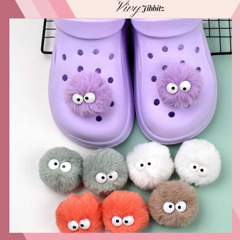 Jibbitz Crocs จิ๊บบิท ติดรองเท้า Hairball ของแทั Jibbitz Crocs เกาหลี Mq-003