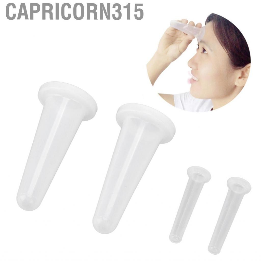 Capricorn315 4 ชิ้น Cupping Therapy ชุดนวดซิลิโคนดูดสูญญากาศสีขาวถ้วย ZOK