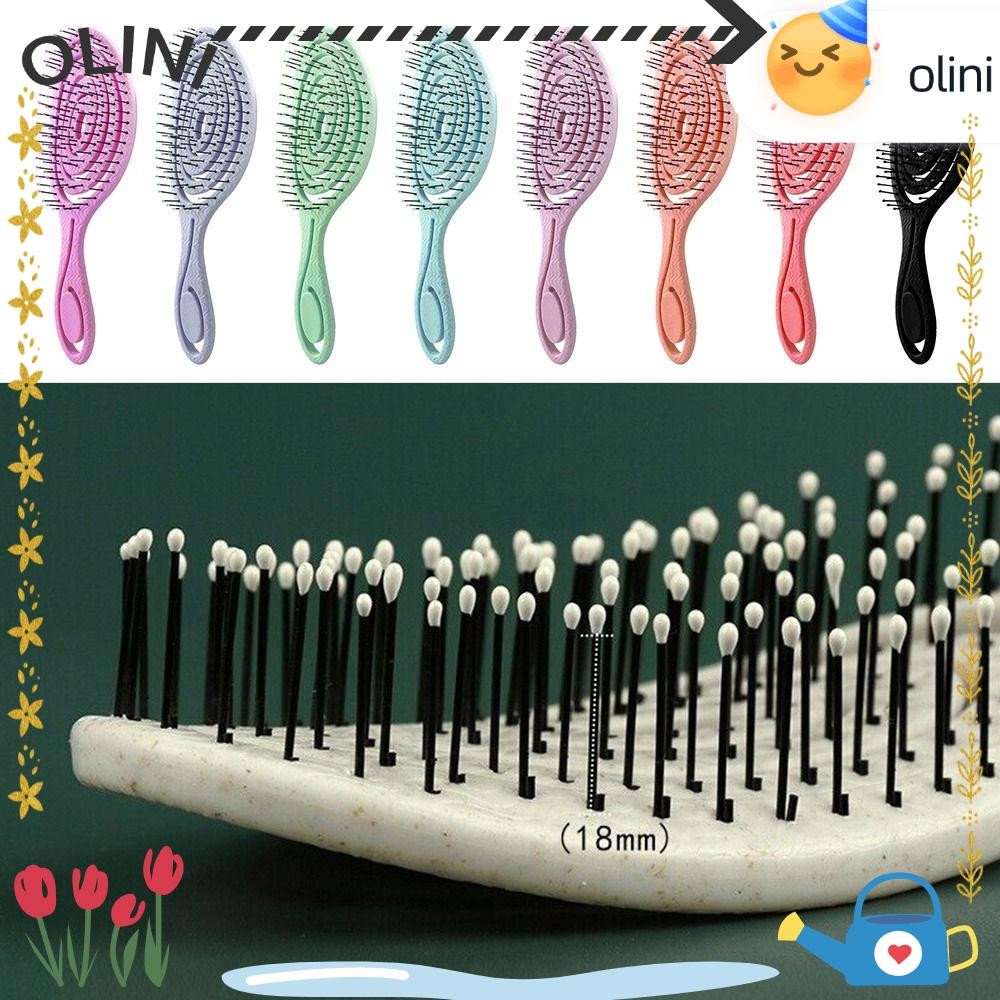 Olini แปรงผมยืดหยุ่น Soft Pins จัดแต่งทรงผมหวี Hairdressing เปียกและแห้ง