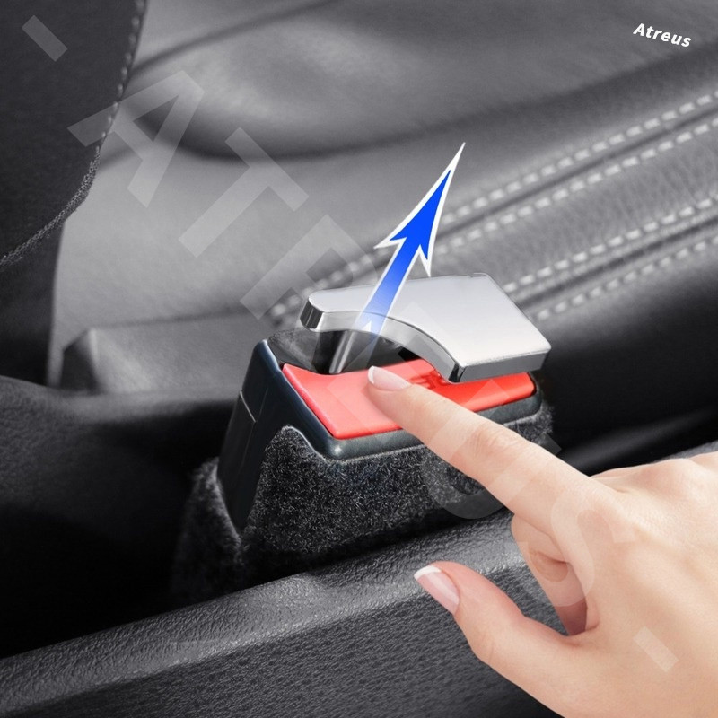 1/2 ชิ้น Xpeng G6 หัวเข็มขัดนิรภัยรถ หัวเสียบเข็มขัดนิรภัยคลิปหัวเข็มขัดนิรภัยรถยนต์ โลหะผสมสังกะสี อุปกรณ์เสริม - รูปที่ 4