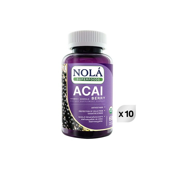 nola acai-vitamin 60 capsules berry