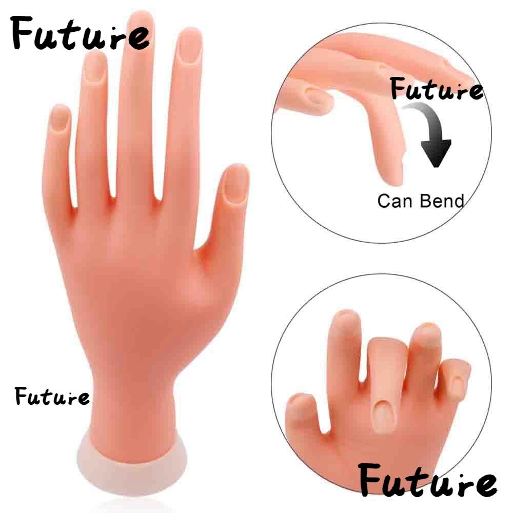 อนาคตเล็บเครื่องมือการฝึกอบรมแต่งหน้ายืดหยุ่นเล็บรุ่นฝึกเล็บพลาสติกนิ้วปลอม