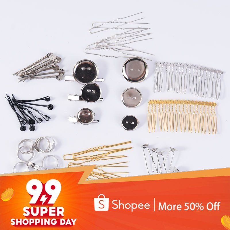 ชุดกิ๊บติดผม เข็มกลัด รูปตัว U แฮนด์เมด DIY