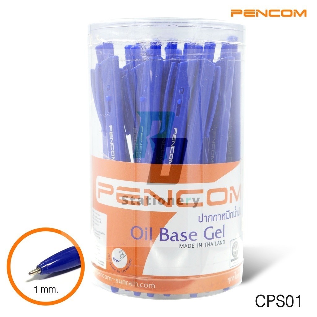 Pencom CPS01 หัวปากกา 1.0 MM.  ปากกาหมึกน้ำมันแบบกด