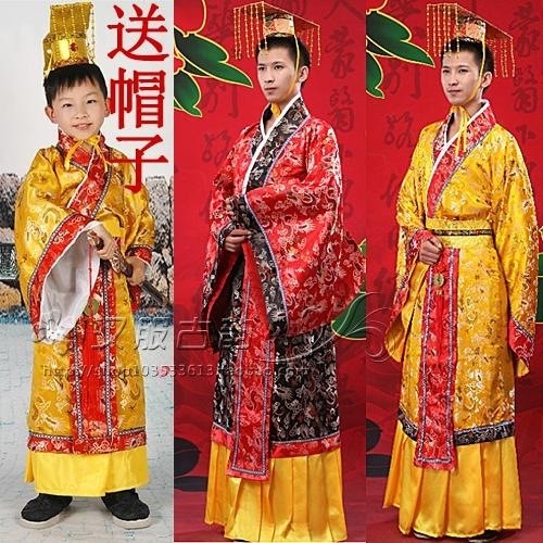 ชุดจีน Hanfu เด็กผู้ใหญ่เครื่องแต่งกาย Prince เครื่องแต่งกาย Dragon Robe จักรพรรดิ COSPALY เครื่องแต่งกาย King Stage Performance เครื่องแต่งกายชุด