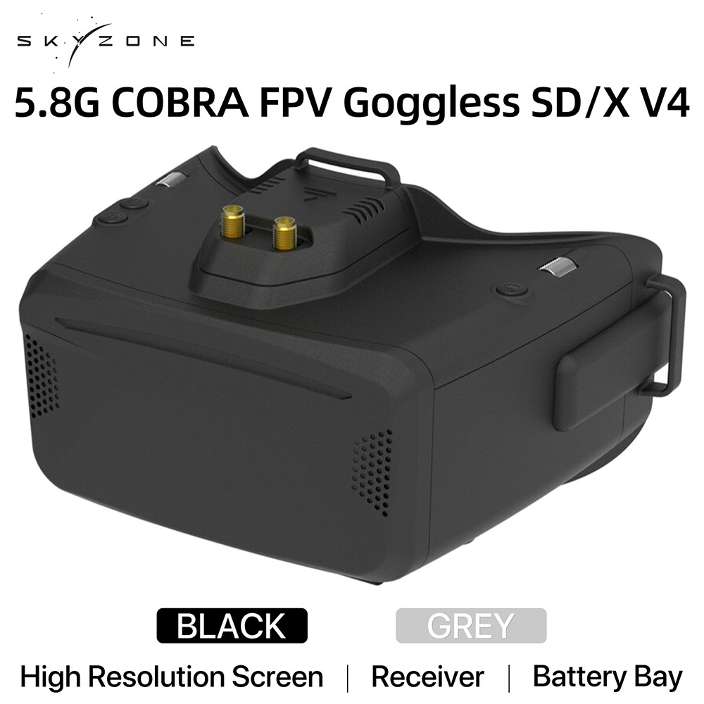 SKYZONE Cobra SD X V4 FPV Video Goggles Receiver 5.8G Head Tracker DVR สําหรับ FPV Racing Drone