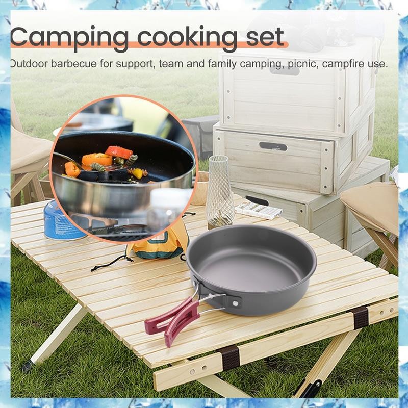 [ ] แคมป์ปิ้งกระทะทอดตั้งแคมป์กลางแจ้งแบบพกพาไม่ติดทําอาหารปิกนิกเดินป่าเครื่องครัวเครื่องครัวกระทะ - รูปที่ 2