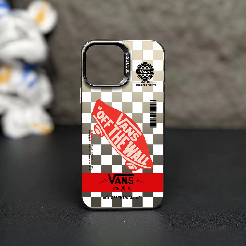 VANS Chaopai Red Letterเคสโทรศัพท์VANSสําหรับIPhone 15 14 13 12 16 11Pro Max X XR 14puls 11puls XR X/XS Max 7/8 Plus Se2020 สวยAnti Drop Hardซิลิโคนเคสโทรศัพท์