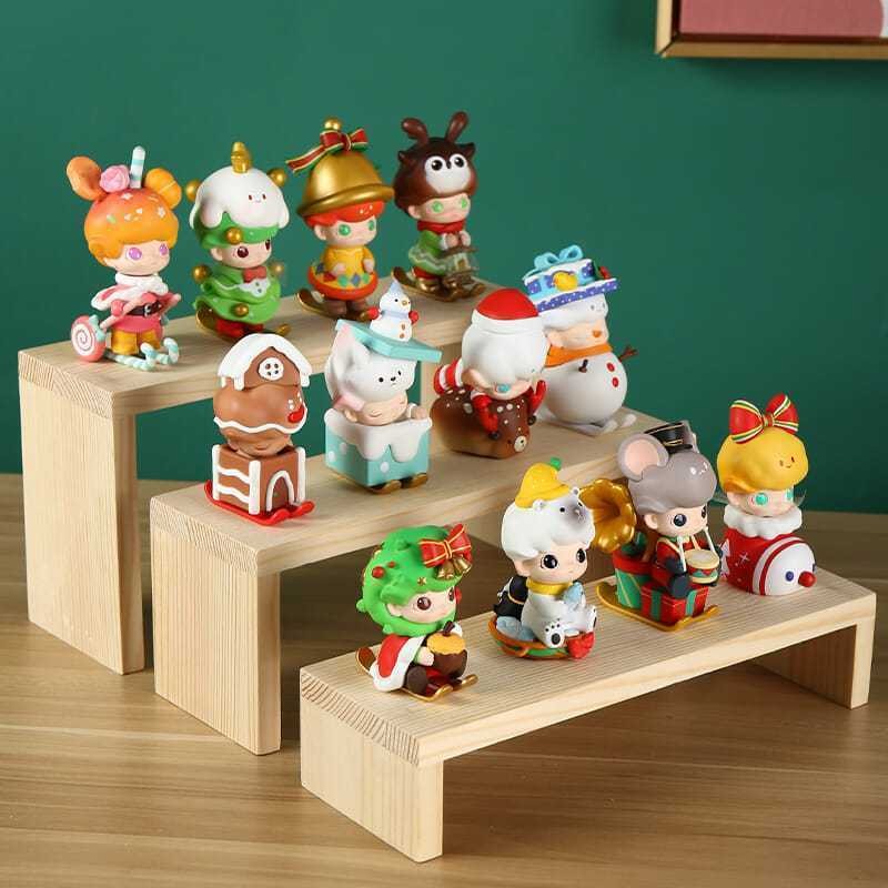 C c0911--ชั้นวางจอแสดงผลไม้บันไดชั้นซ้อนชั้นวางจอแสดงผล Popmart เครื่องประดับ Simple Storage Placeme