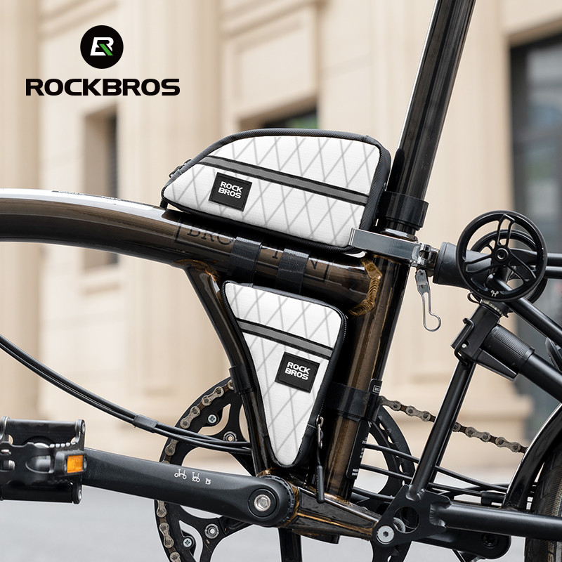 ROCKBROS ร็อคโบรส์ กระเป๋าท่อจักรยานแบบพกพาความจุขนาดใหญ่เหมาะสําหรับจักรยานพับน้ําหนักเบากระเป๋าเก็บอุปกรณ์ขี่จักรยาน — صورة 2