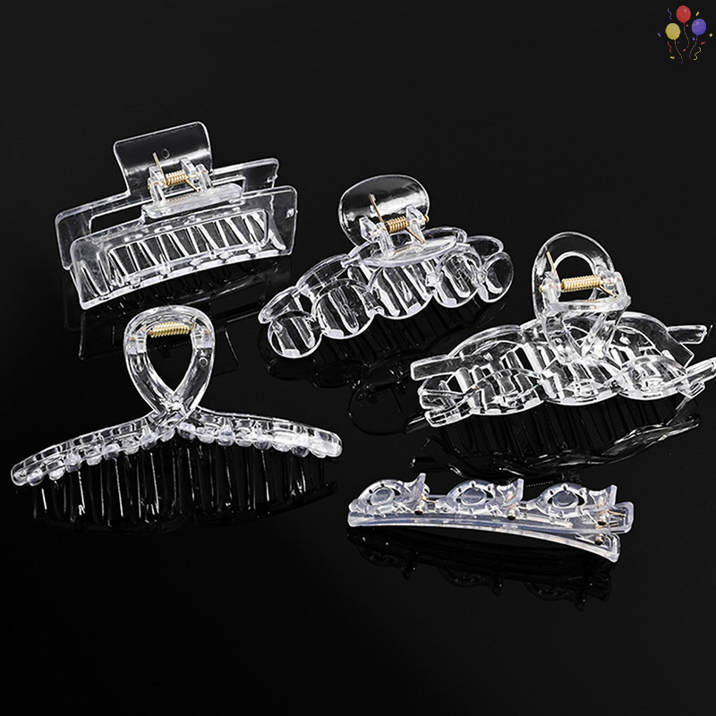 [CO] อะคริลิค Clear Claw กิ๊บติดผมพลาสติกใสฐานกิ๊บเปล่าสําหรับเครื่องประดับ DIY ทําแฟชั่นเครื่องประดับผมเด็กผู้หญิง TH
