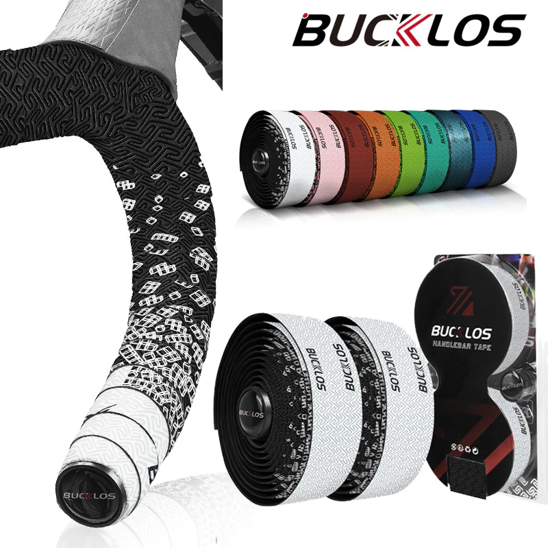Bucklos Tetris Bar Tape สําหรับจักรยานเสือหมอบเทปแฮนด์สําหรับ Fixie Night Light Mode เข็มขัดจับจักรยาน