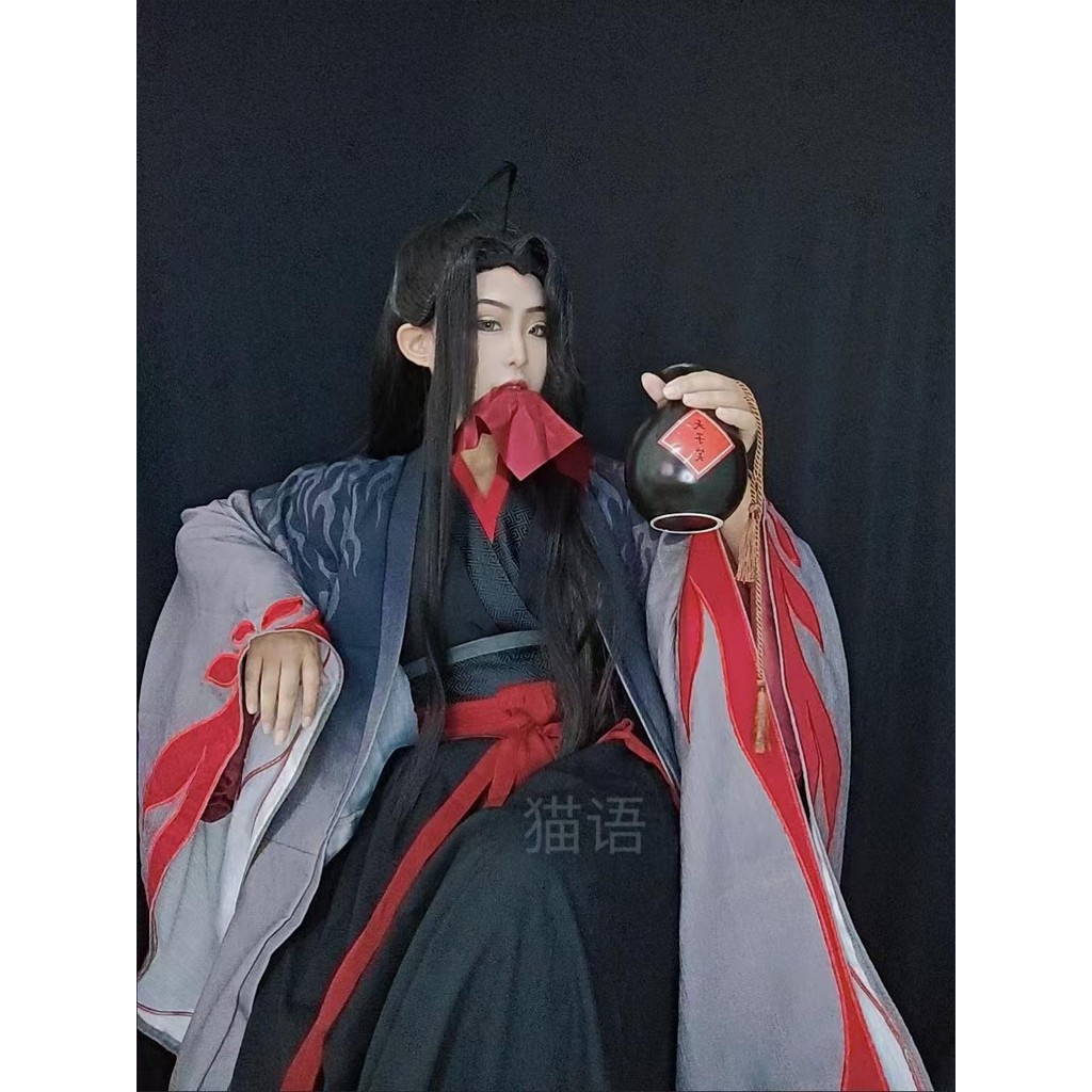 Mo Dao Patriarch เหยือกไวน์สไตล์เดียวกัน Tianzixiao Wei Wuxian เหยือกไวน์ขวดไวน์เหยือกไวน์อุปกรณ์ประกอบฉากคอสเพลย์
