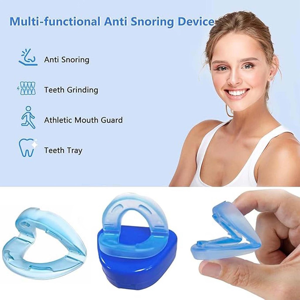 Honex Anti-Snoring Mouthpiece Snore ลด Mouthpiece ที่มีประสิทธิภาพ Snoring Protection ลด Snoring Aid