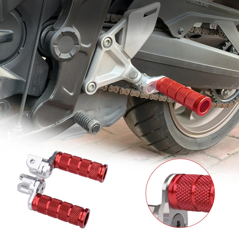 รถจักรยานยนต์ปรับหมุดเท้าด้านหน้าเหยียบพักเท้าด้านหน้าเข้ากันได้กับ Honda GROM VTR250-F MXS125 MSX12
