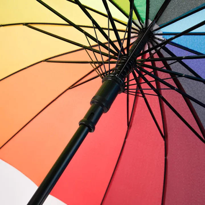 ร่มกันฝนกันแดด 16 ก้าน สีรุ้งขนาดใหญ่ thumbnail 4