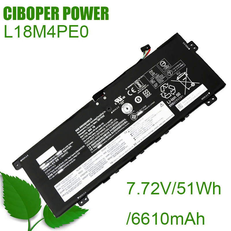 CP Laptop Battery L18M4PE0 51Wh/6610mAh L18C4PE0F L18L4PE0 For Yoga C740 14IML C740-14IML-81TC SB10W