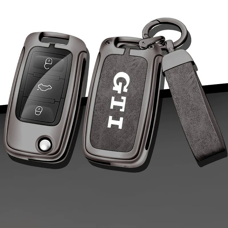 Car Key Case Key Bag Shell Protector Holder For Golf 4 5 6 7 8 MK4 MK5 MK6 MK7 MK8 GTI Auto Key Chai