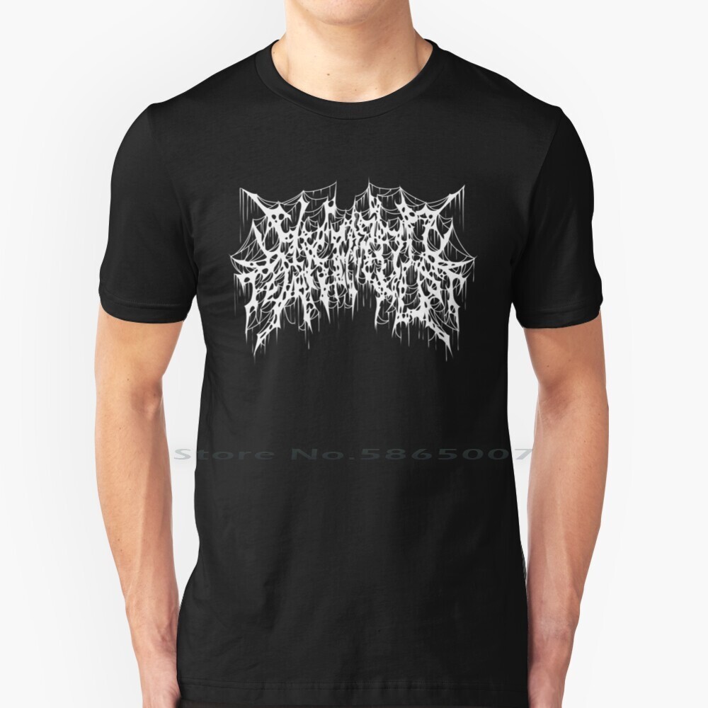 Akiprod Death Metal Logo T เสื้อ 100% Cotton Slamming Brutal Death Metal Sbdm Slamming Deathcore Sla