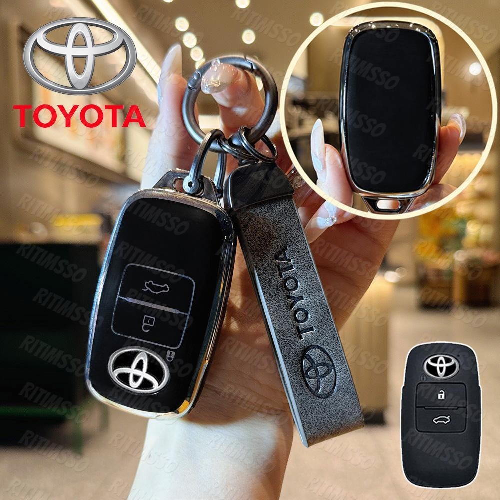 ตกแต่งบ้าน Tpu Remote ฝาครอบกุญแจรถ, Fit สําหรับ Toyota Vios 2023 Yaris Ativ Avanza Veloz Raize Keyless อุปกรณ์เสริมอัตโนมัติ ส่งด่วน สั่งเลย