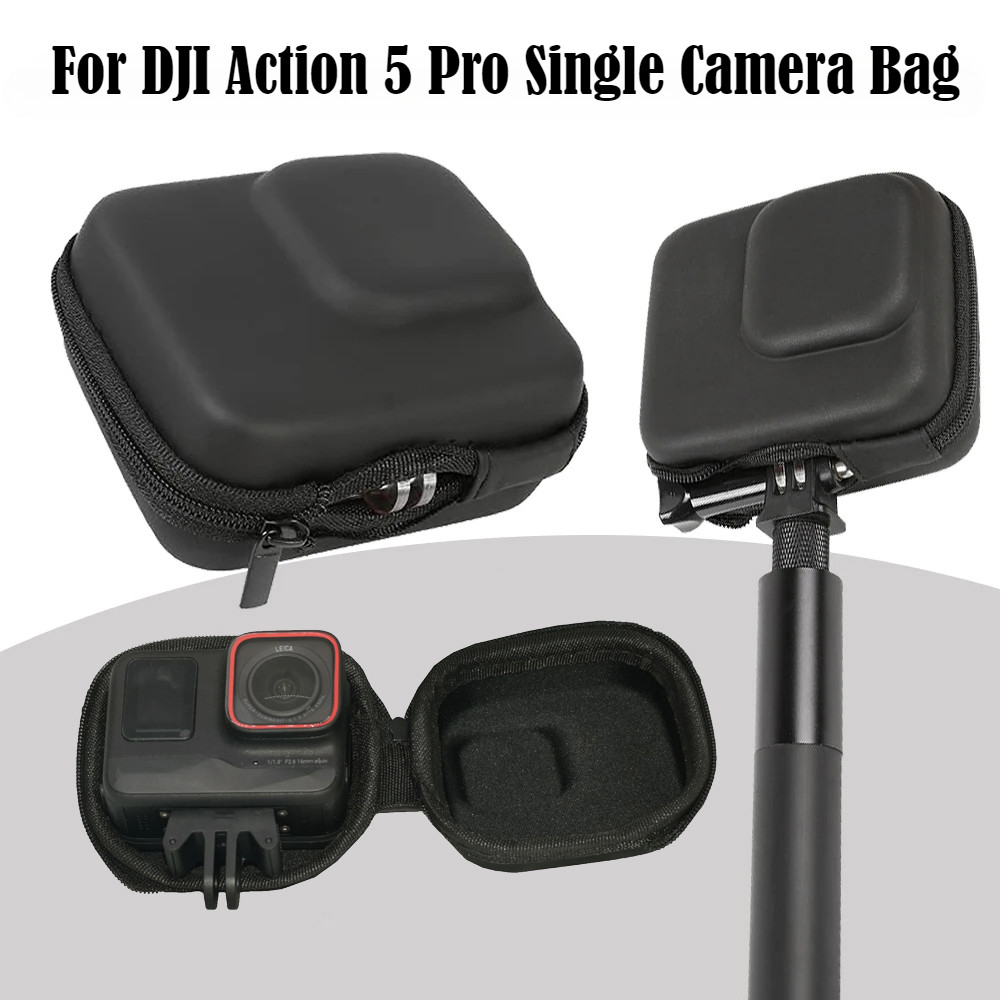 Action 5 pro กระเป๋ากล้องเดี่ยวสําหรับ DJI Action 5 pro / 4 / 3 กระเป๋าเก็บป้องกันสําหรับอุปกรณ์เสริม Action 5 pro