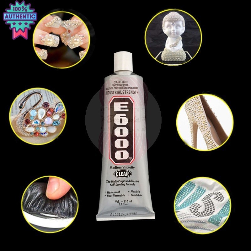 กาว E6000 มี 2 ขนาด 29.7/110ml.กาวอเนกประสงค์