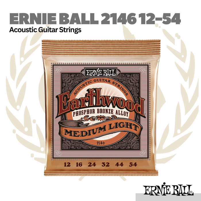ERNIE BALL เออร์นี่ ลูกบอล 2146 สายกีตาร์โปร่ง 12-54 - สายกีตาร์โปร่ง