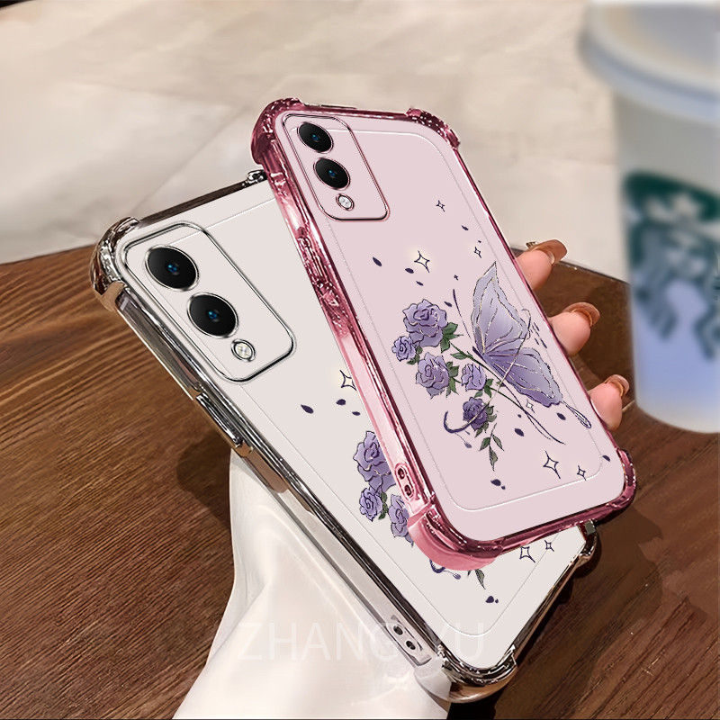 เคส VIVO Y17S Y28 5G เคสโทรศัพท์ซิลิโคน ป้องกันสี่มุม CHD
