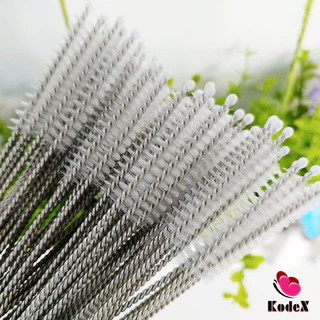 KDX แปรงล้างหลอดดูด จุกนม ขนไนล่อน ไม่ทำให้เป็นรอย Stainless steel soft straw straw brush